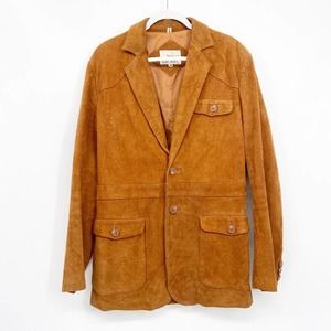 L'AVION Vintage Brown Suede Jacket